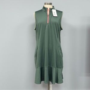 NWT LADY Hagen Dress XL Golf Tennis  Drop Waist Sleeveless Desert Getaway Olive